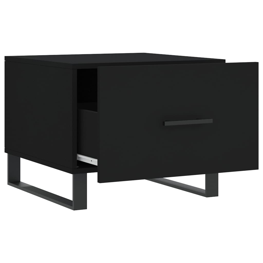 Sofaborde 2 stk Sort 50x50x40 cm Træmateriale