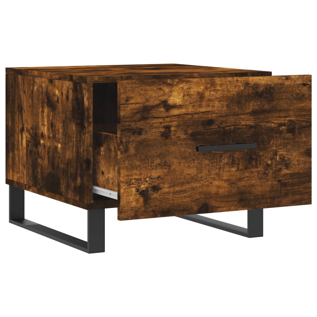 Sofabord røget eg 50x50x40 cm træmateriale