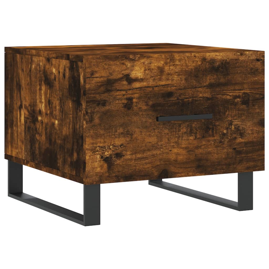 Sofaborde 2 stk Røget eg 50x50x40 cm træmateriale