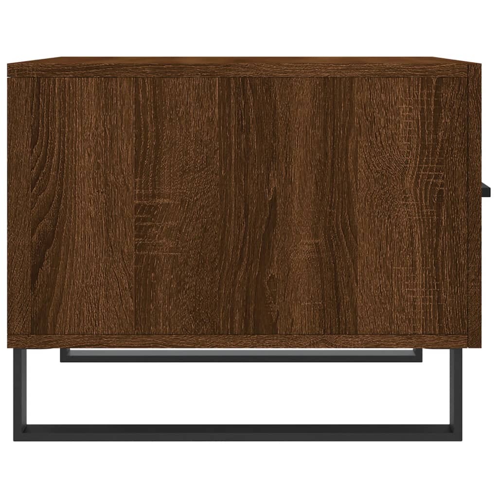 Sofaborde 2 stk Brun eg look 50x50x40 cm træmateriale
