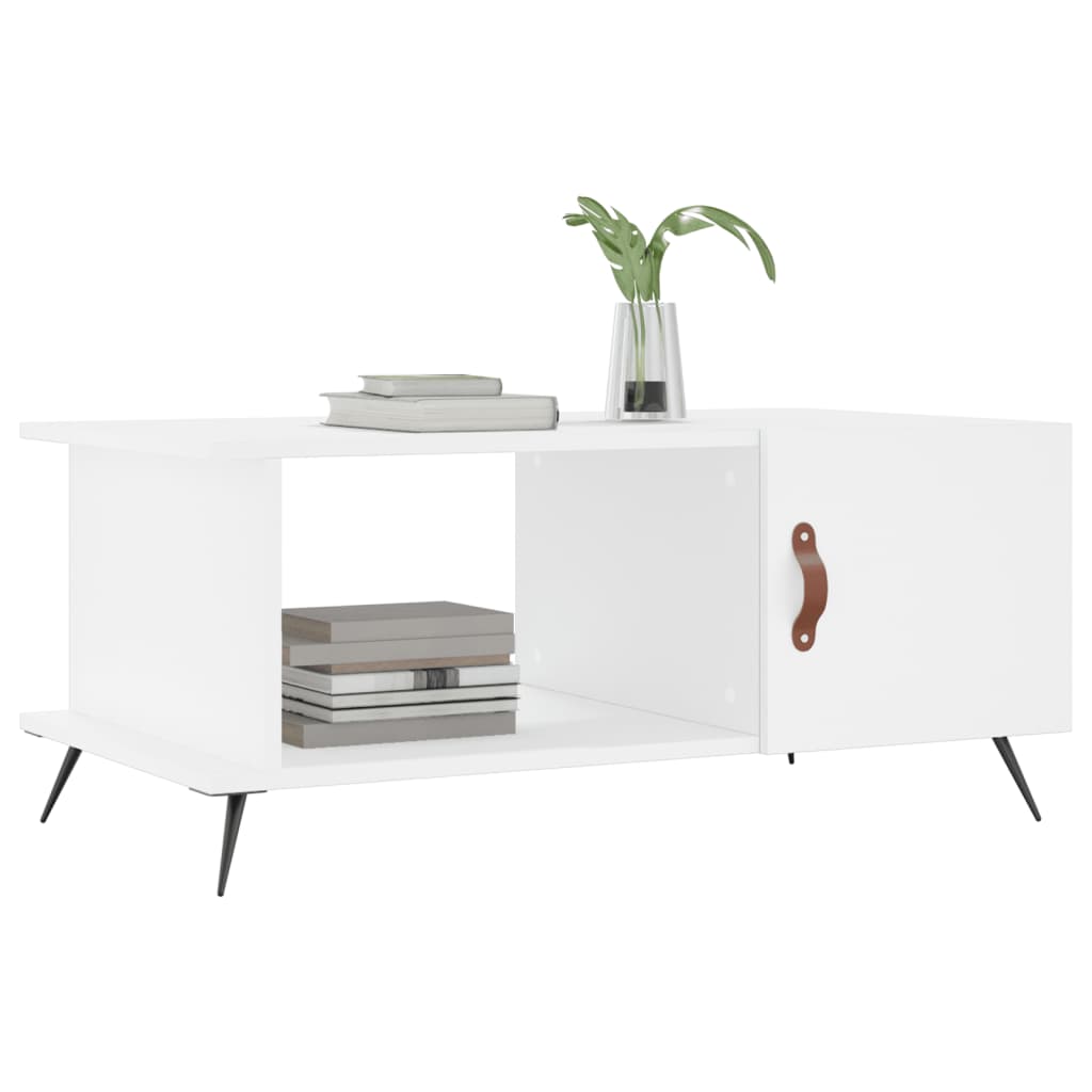 Sofabord Hvid 90x50x40 cm Træ Materiale