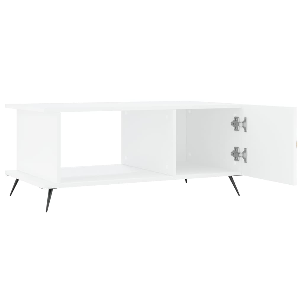 Sofabord Hvid 90x50x40 cm Træ Materiale