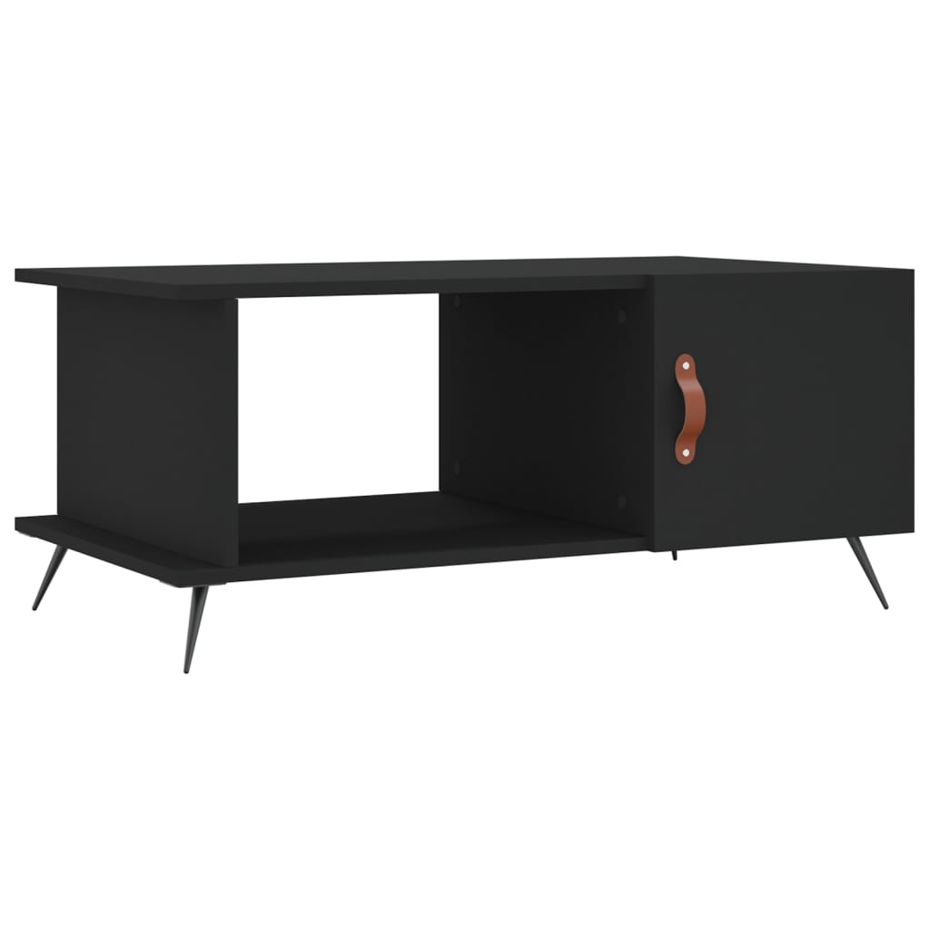 Sofabord Sort 90x50x40 cm Træ Materiale