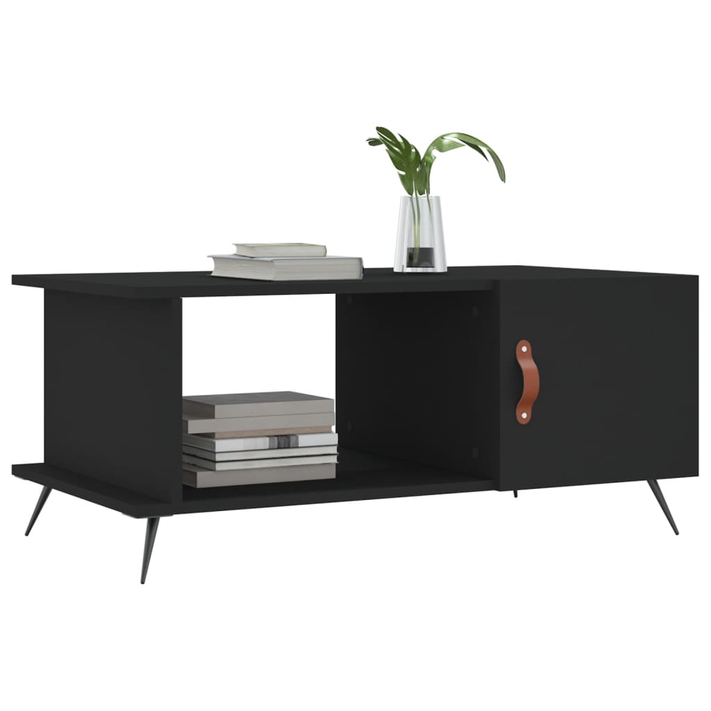 Sofabord Sort 90x50x40 cm Træ Materiale