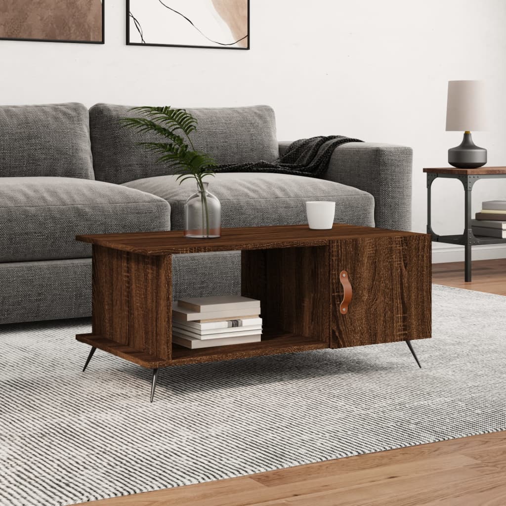 Sofabord Brun Eg Look 90x50x40 cm Træmateriale