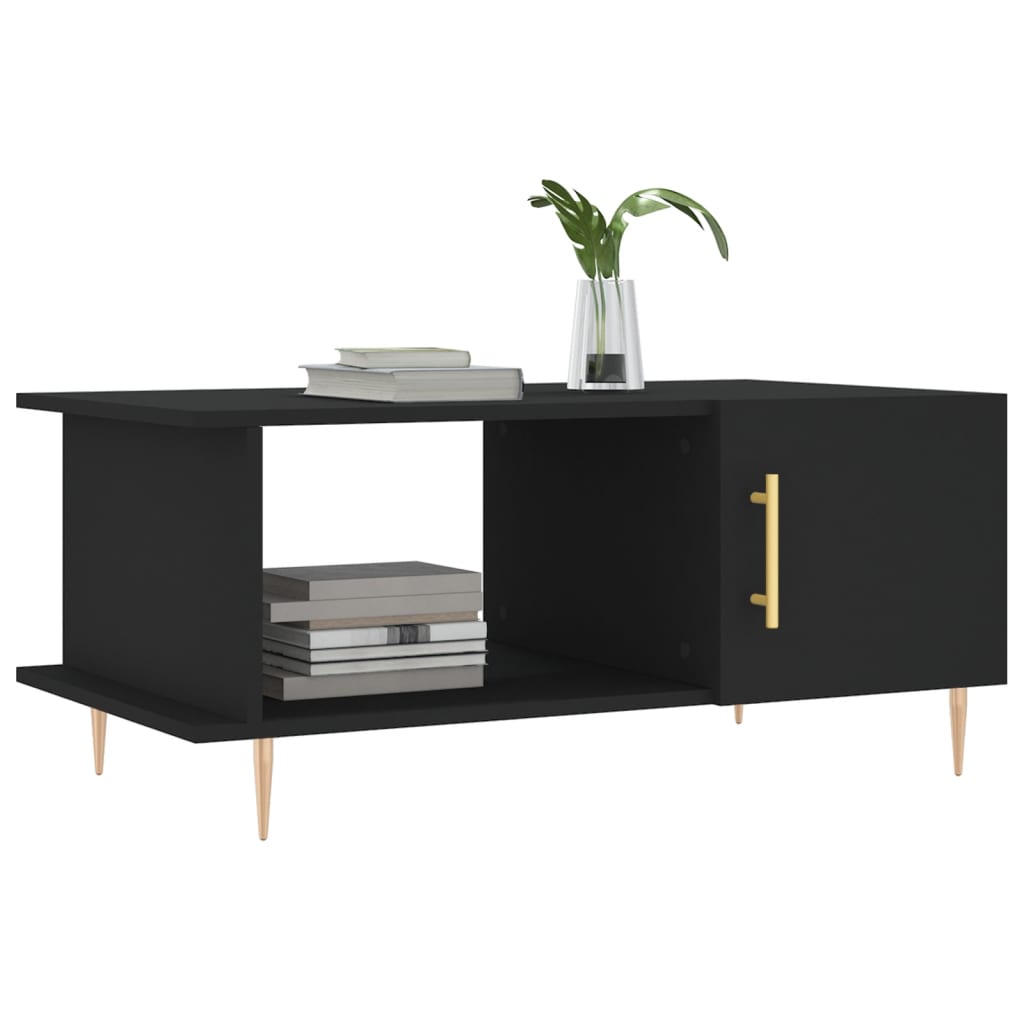 Sofabord Sort 90x50x40 cm Træ Materiale