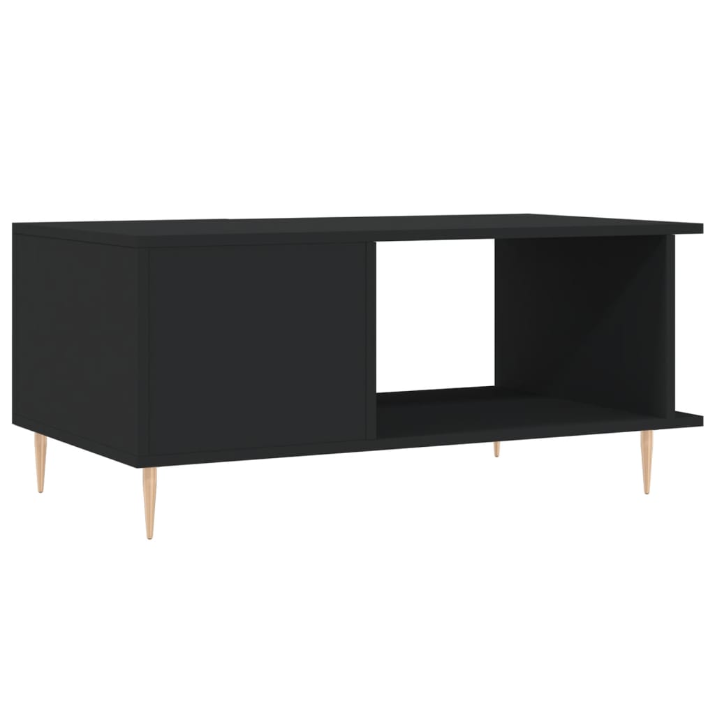 Sofabord Sort 90x50x40 cm Træ Materiale