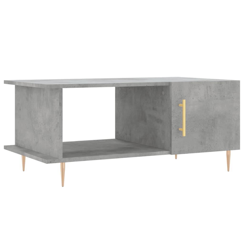 Sofabord betongrå 90x50x40 cm træmateriale