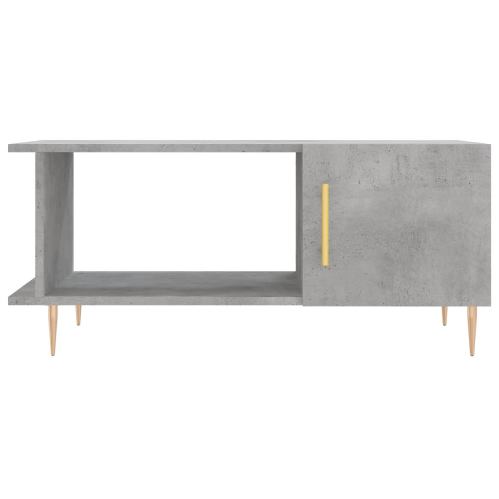 Sofabord betongrå 90x50x40 cm træmateriale