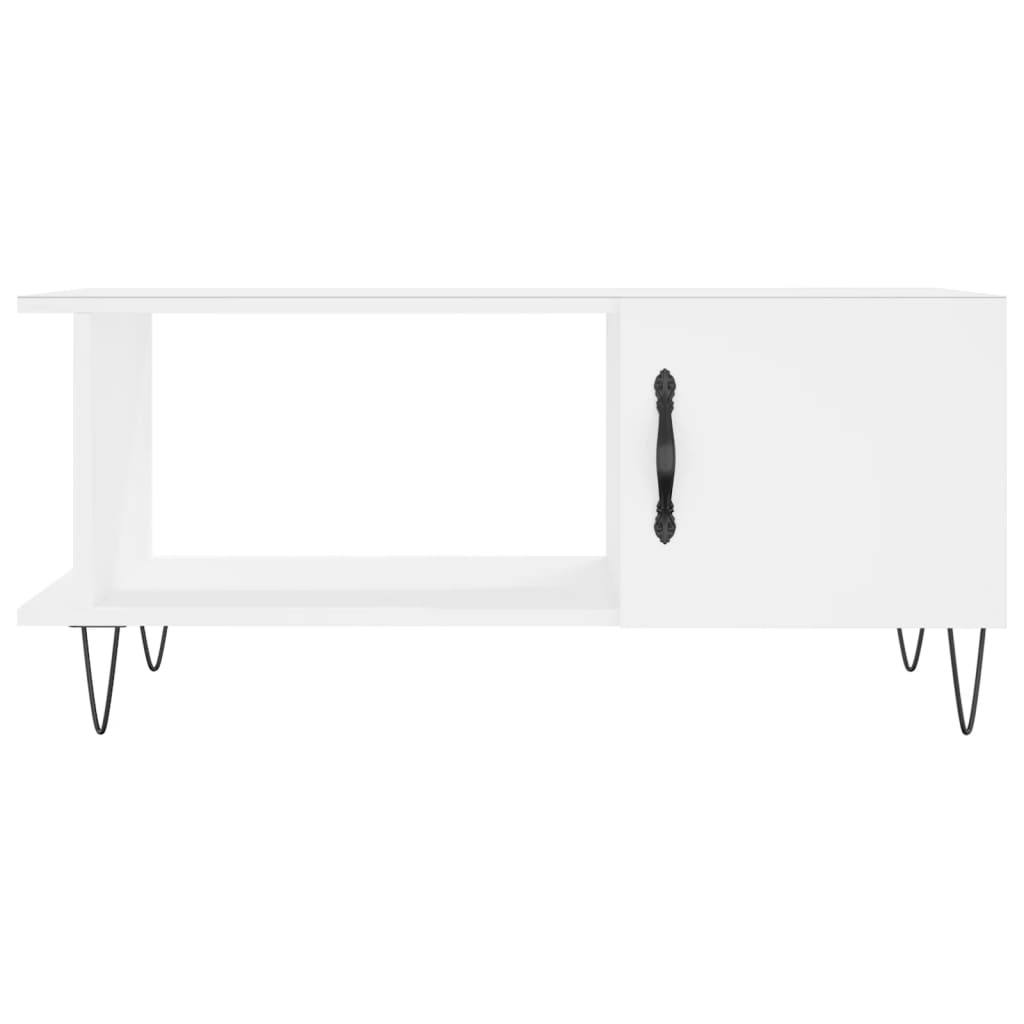 Sofabord Hvid 90x50x40 cm Træ Materiale