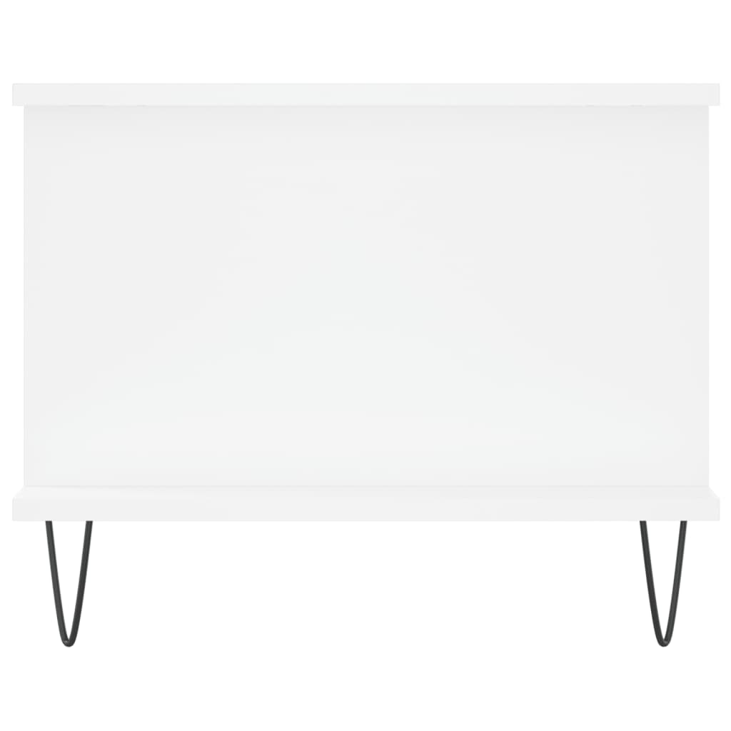 Sofabord Hvid 90x50x40 cm Træ Materiale