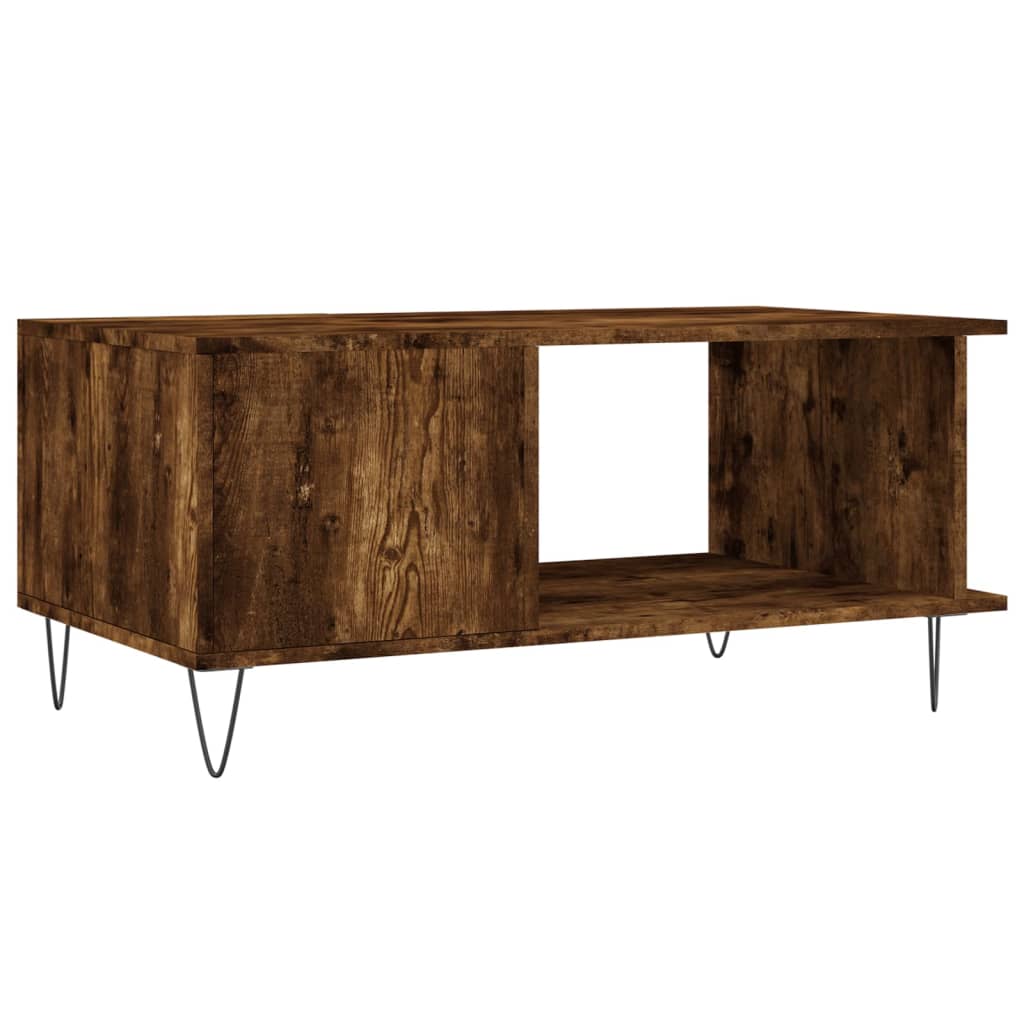 Sofabord røget eg 90x50x40 cm træmateriale