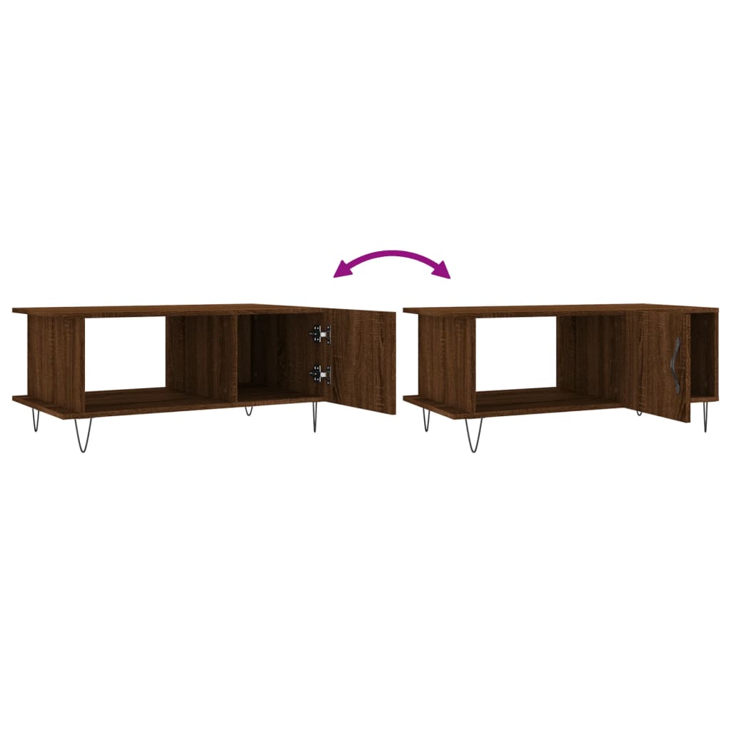 Sofabord Brun Eg Look 90x50x40 cm Træmateriale