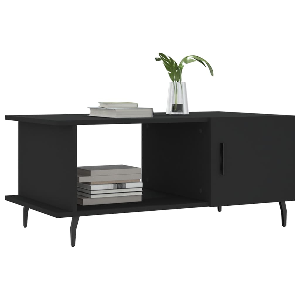 Sofabord Sort 90x50x40 cm Træ Materiale