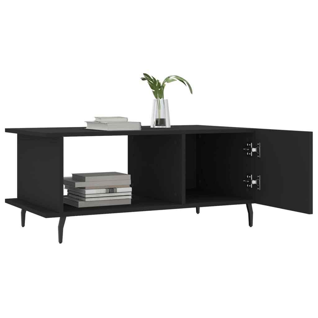 Sofabord Sort 90x50x40 cm Træ Materiale