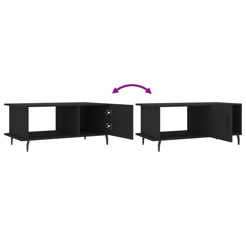 Sofabord Sort 90x50x40 cm Træ Materiale