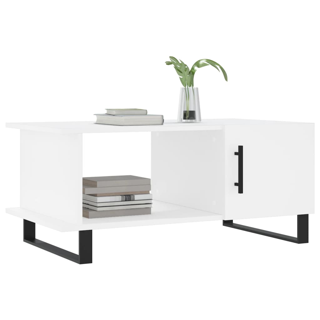 Sofabord Hvid 90x50x40 cm Træ Materiale