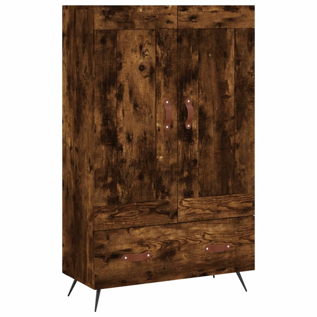 Highboard røget eg 69,5x31x115 cm træmateriale