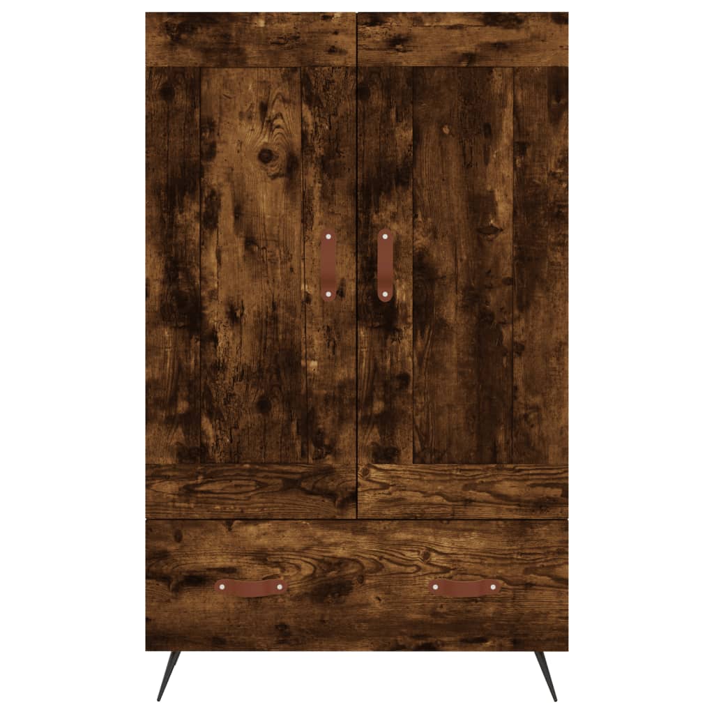 Highboard røget eg 69,5x31x115 cm træmateriale