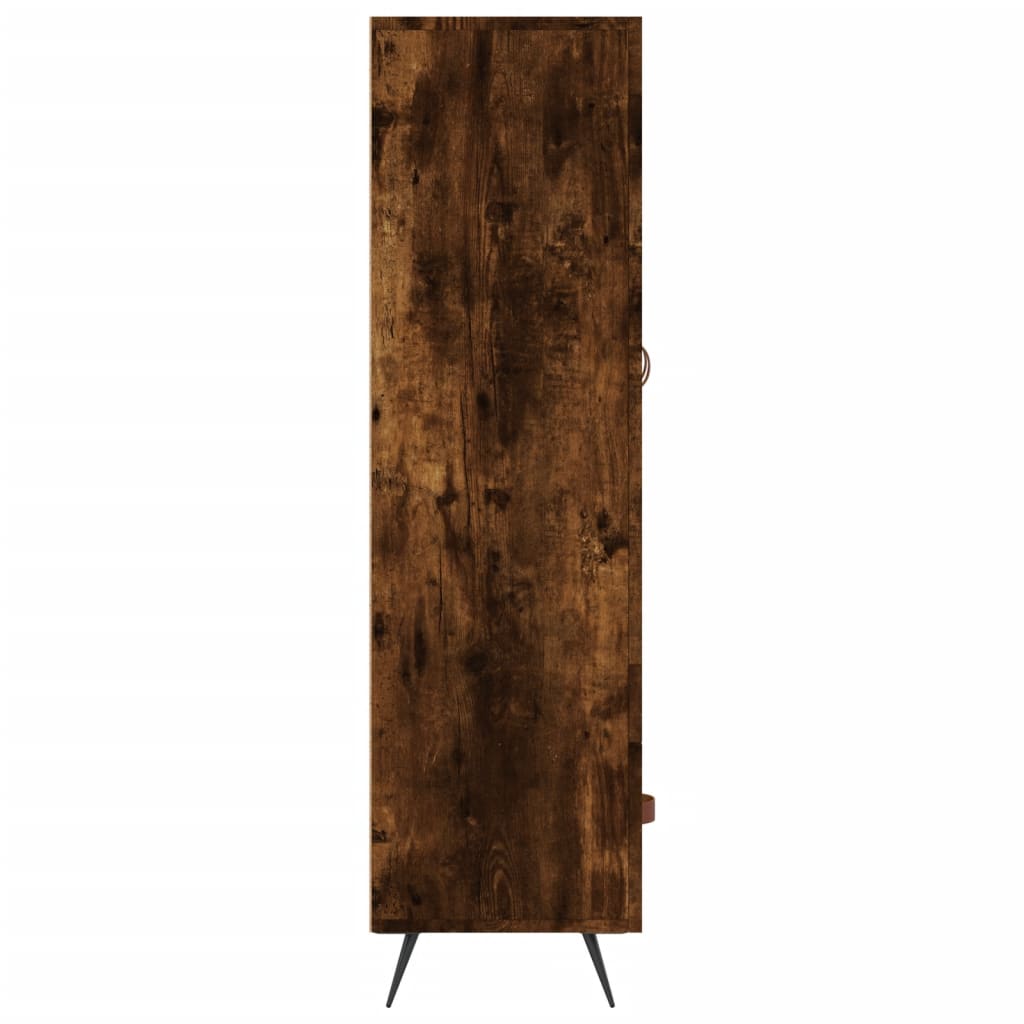 Highboard røget eg 69,5x31x115 cm træmateriale