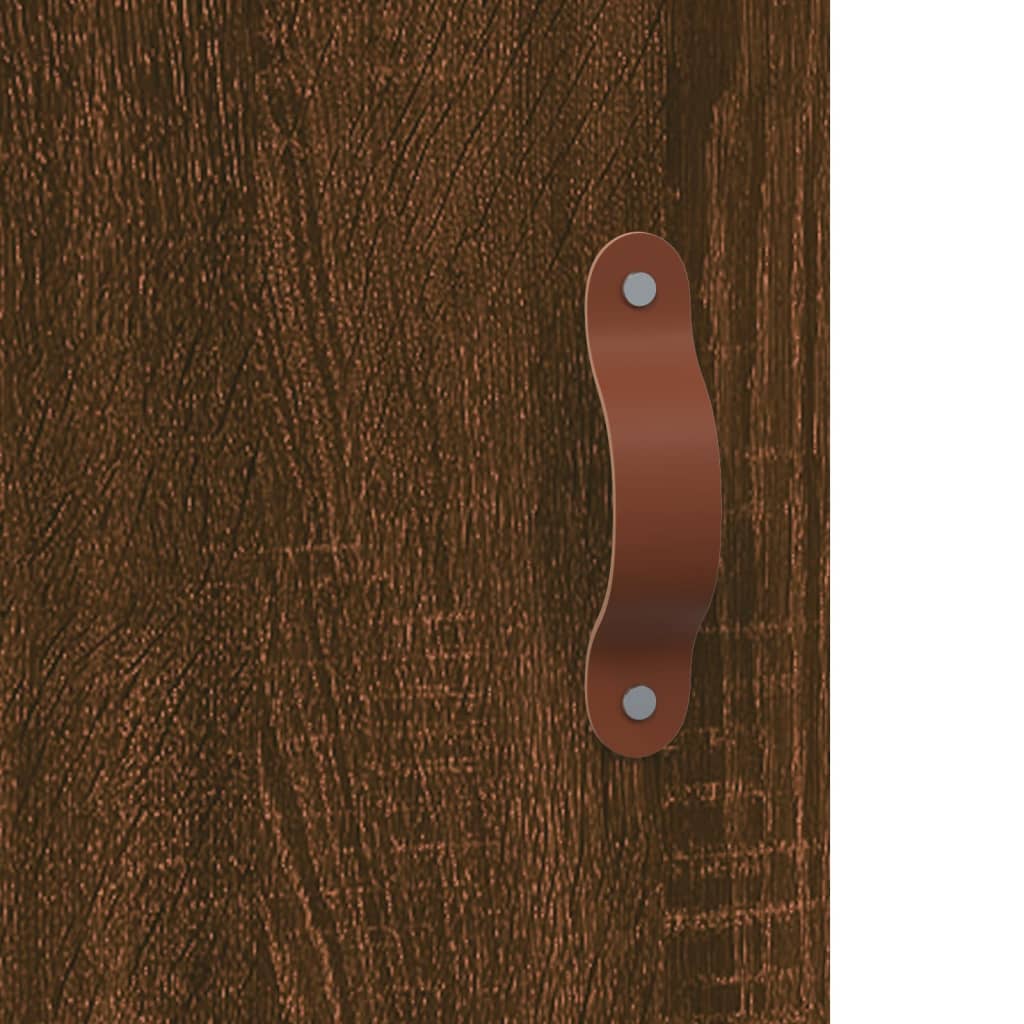 Highboard Brown Oak Look 69,5x31x115 cm Træmateriale