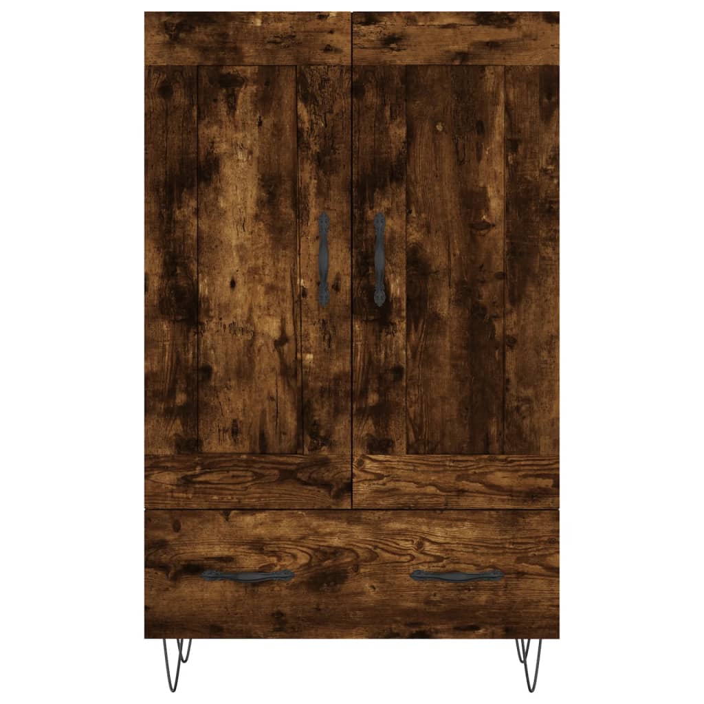 Highboard røget eg 69,5x31x115 cm træmateriale