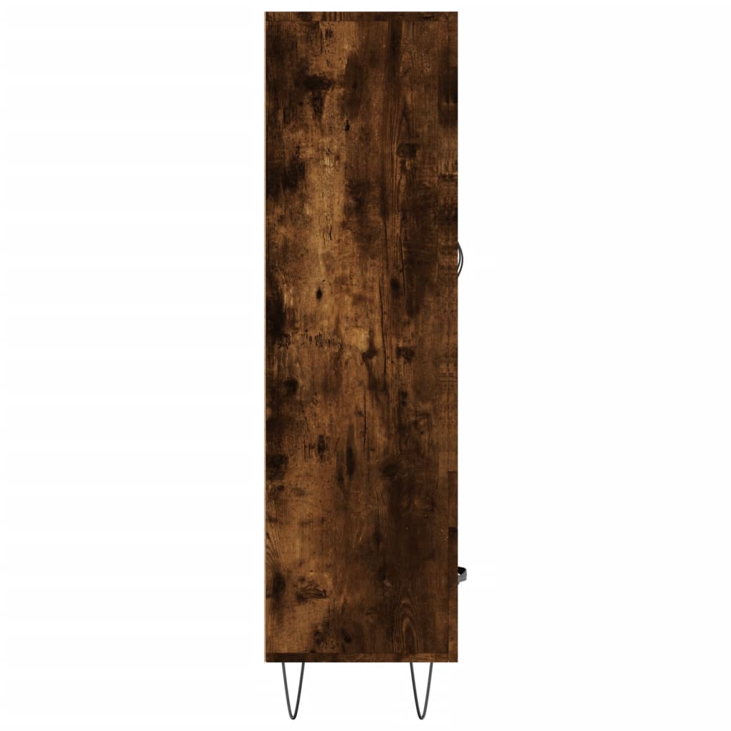 Highboard røget eg 69,5x31x115 cm træmateriale