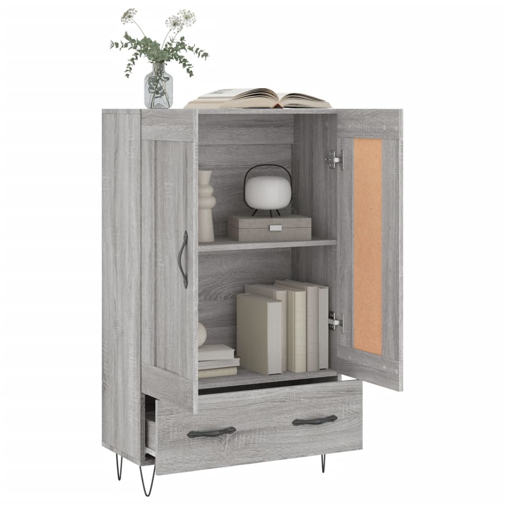 Highboard Grå Sonoma 69,5x31x115 cm træmateriale