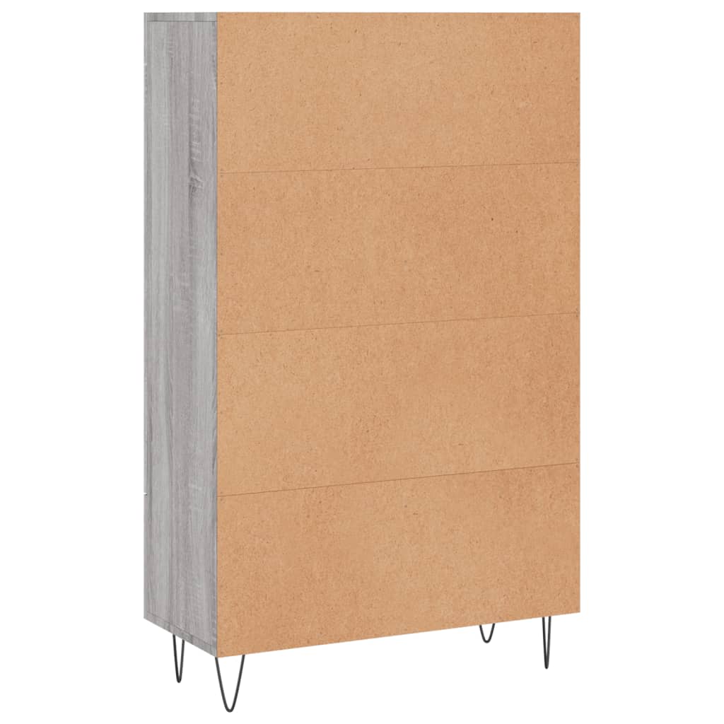 Highboard Grå Sonoma 69,5x31x115 cm træmateriale