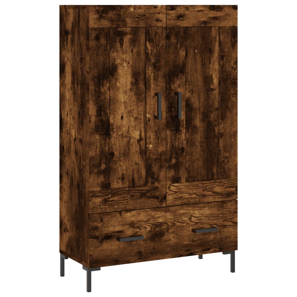 Highboard røget eg 69,5x31x115 cm træmateriale