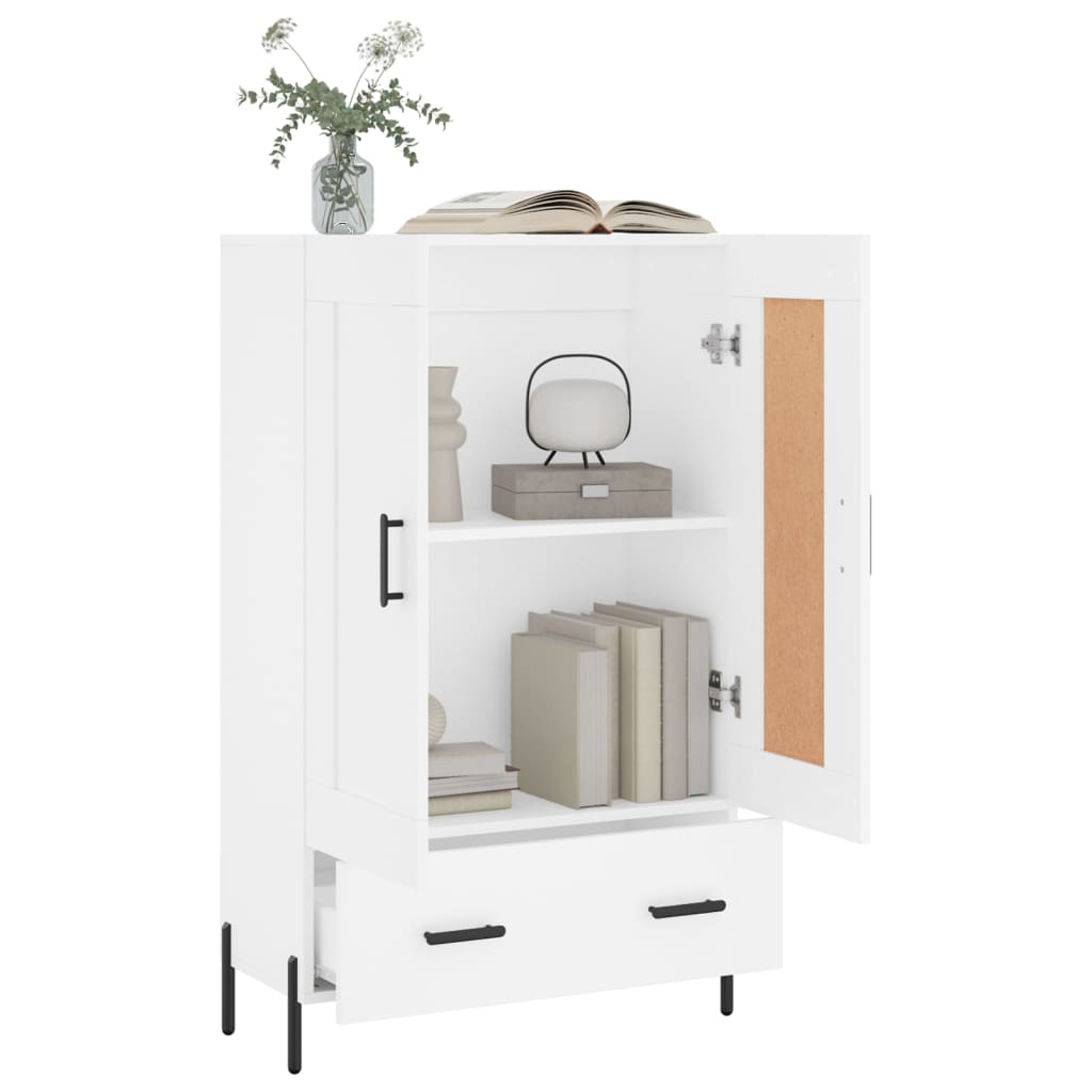 Highboard Hvid 69,5x31x115 cm Træmateriale