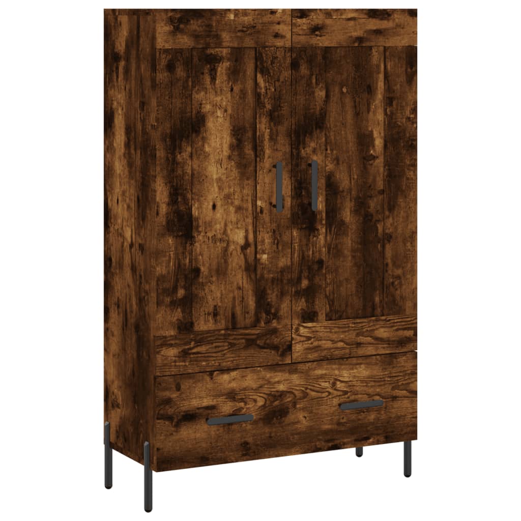 Highboard røget eg 69,5x31x115 cm træmateriale