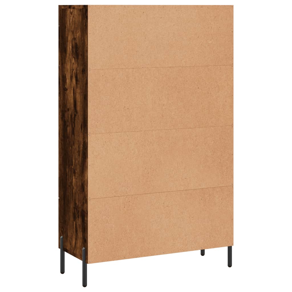 Highboard røget eg 69,5x31x115 cm træmateriale