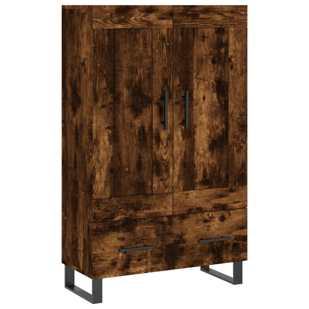 Highboard røget eg 69,5x31x115 cm træmateriale