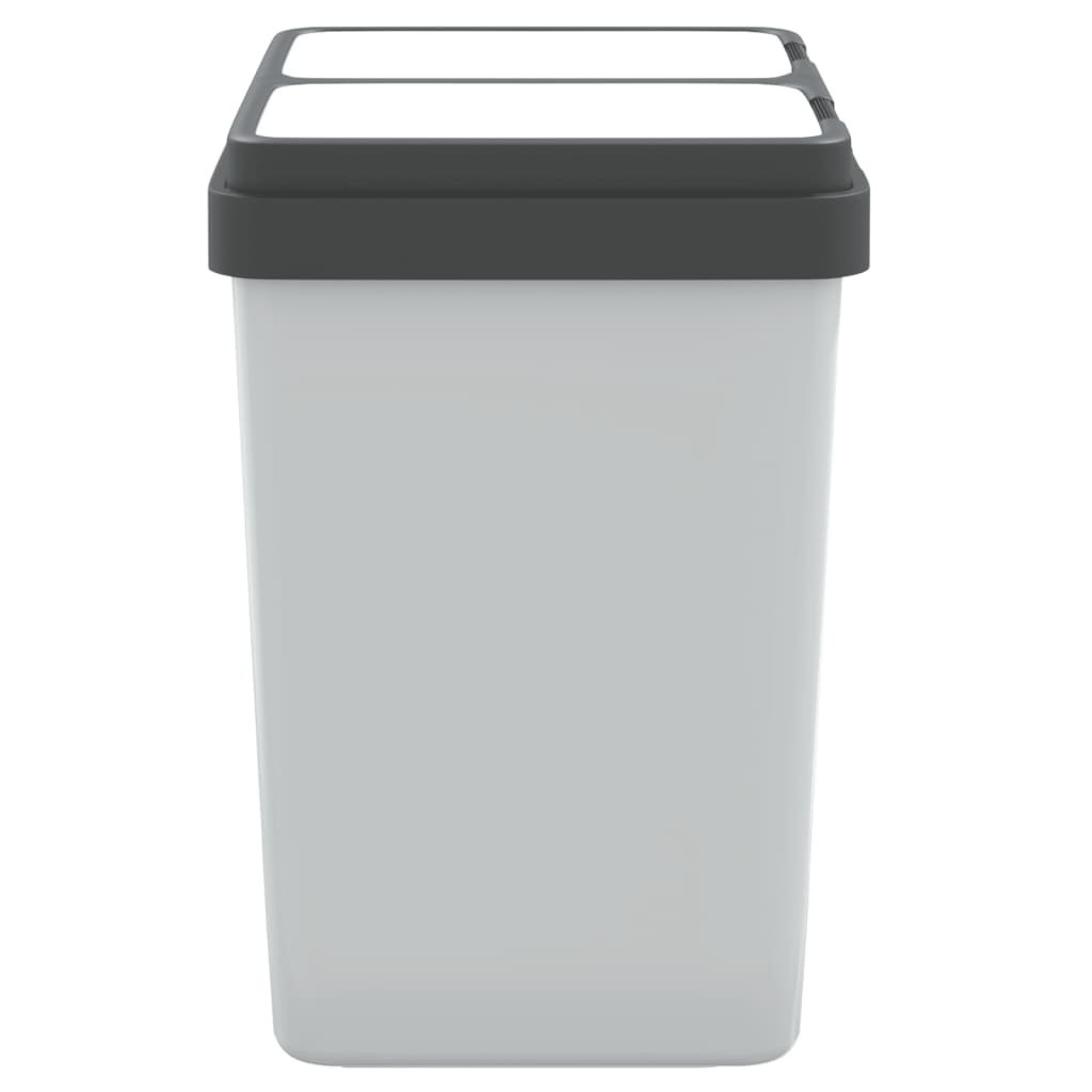 Duo skraldespand hvid 2x25 L