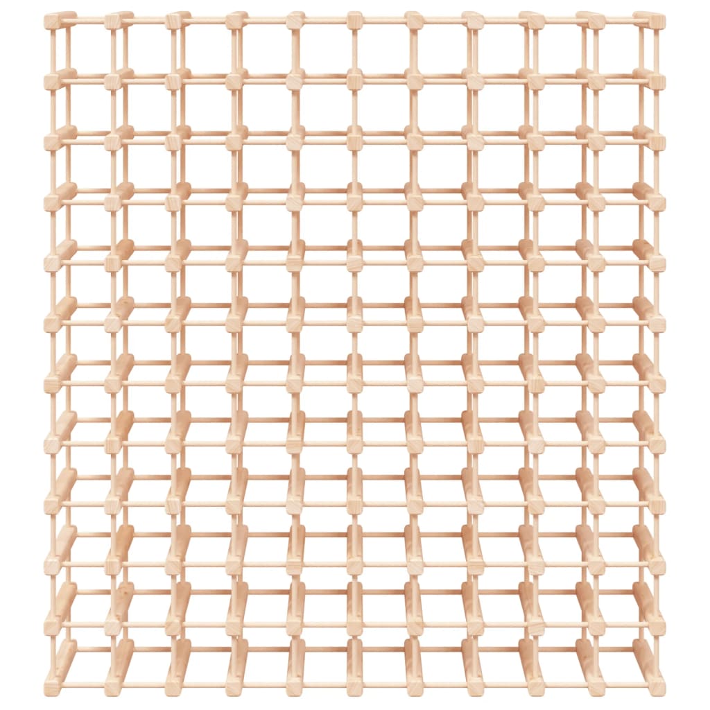 Vinreol til 120 flasker 112,5x23x123,5 cm massiv fyrretræ