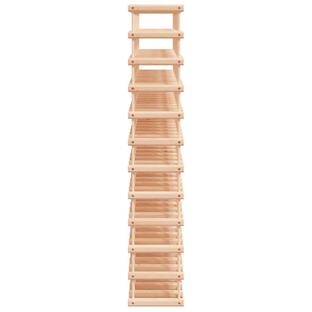 Vinreol til 120 flasker 112,5x23x123,5 cm massiv fyrretræ