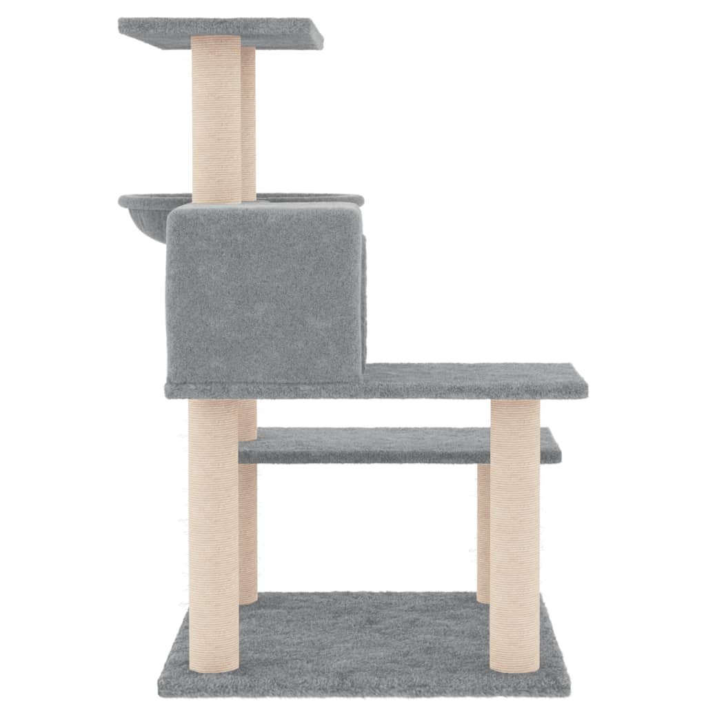 Kradsestolpe med sisal kradsestolper lysegrå 82,5 cm