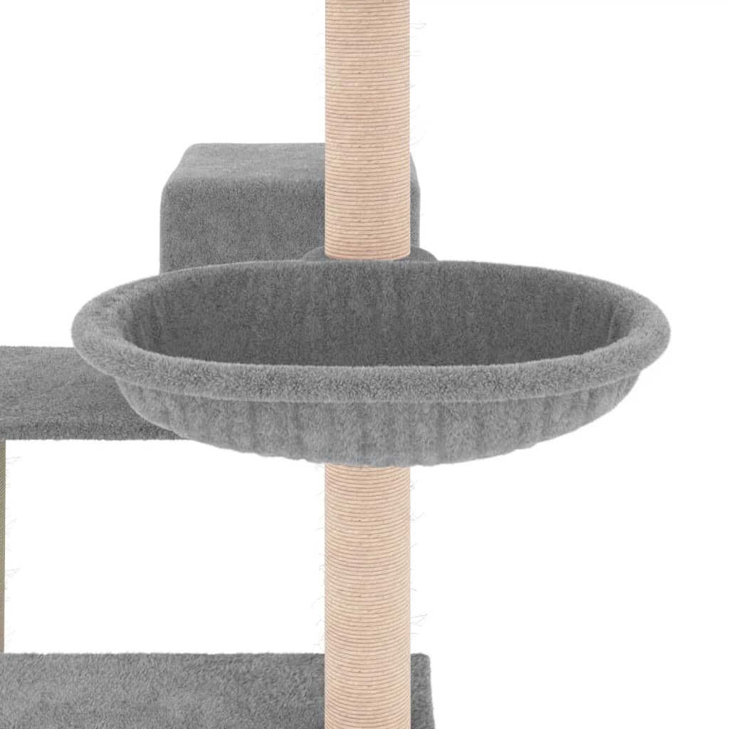 Kradsestolpe med sisal kradsestolper lysegrå 82,5 cm