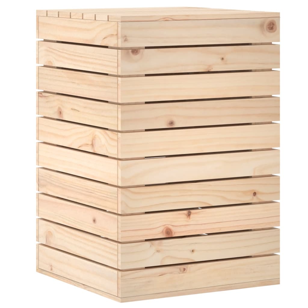 Vaskekasse 44x44x66 cm Massiv fyrretræ