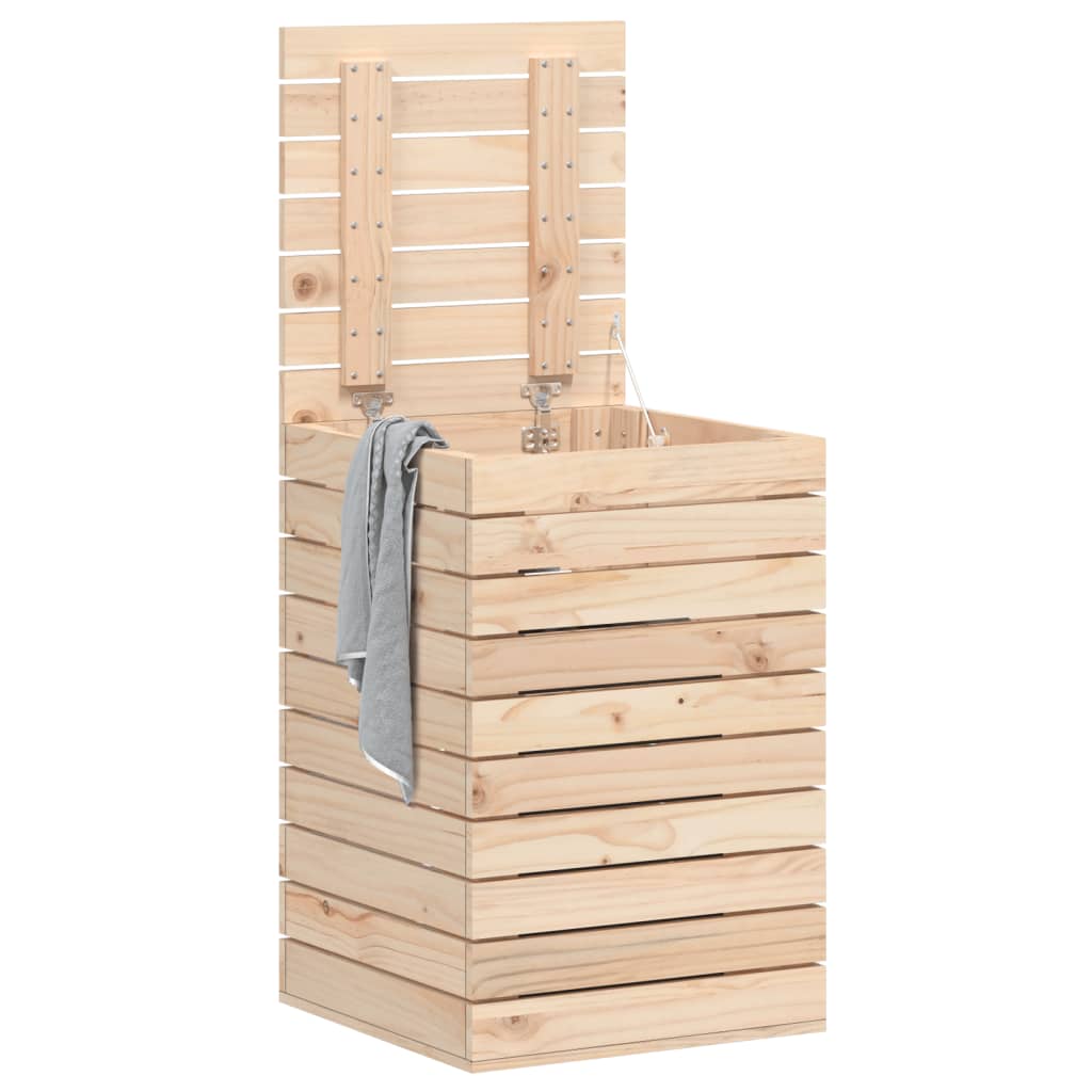 Vaskekasse 44x44x66 cm Massiv fyrretræ
