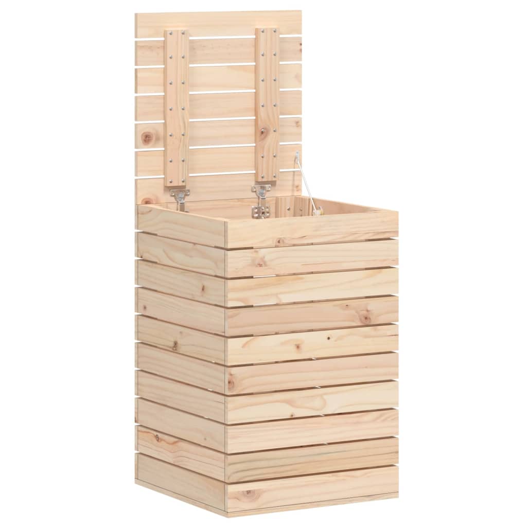 Vaskekasse 44x44x66 cm Massiv fyrretræ