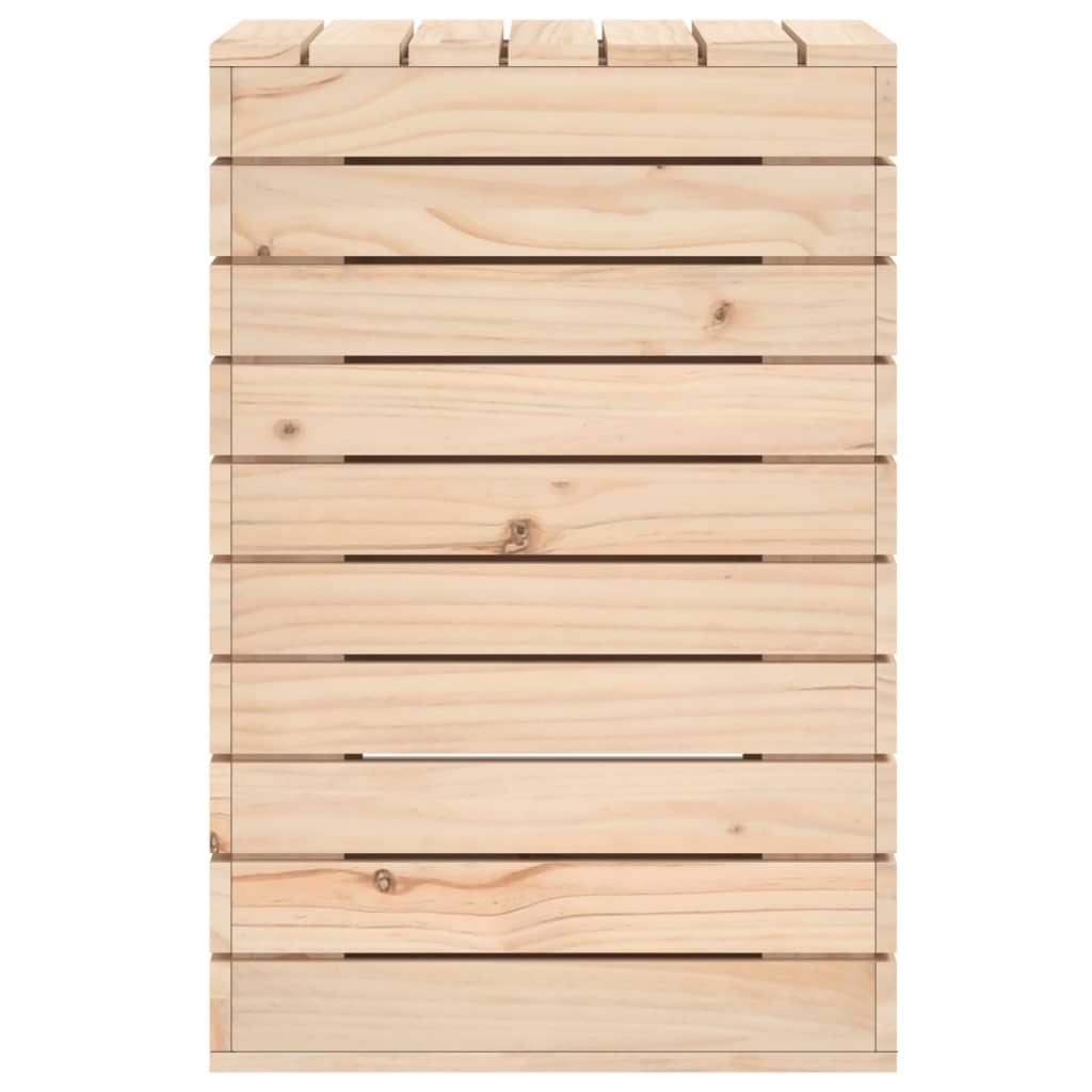 Vaskekasse 44x44x66 cm Massiv fyrretræ