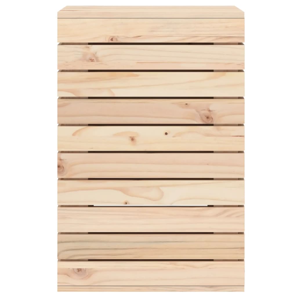 Vaskekasse 44x44x66 cm Massiv fyrretræ
