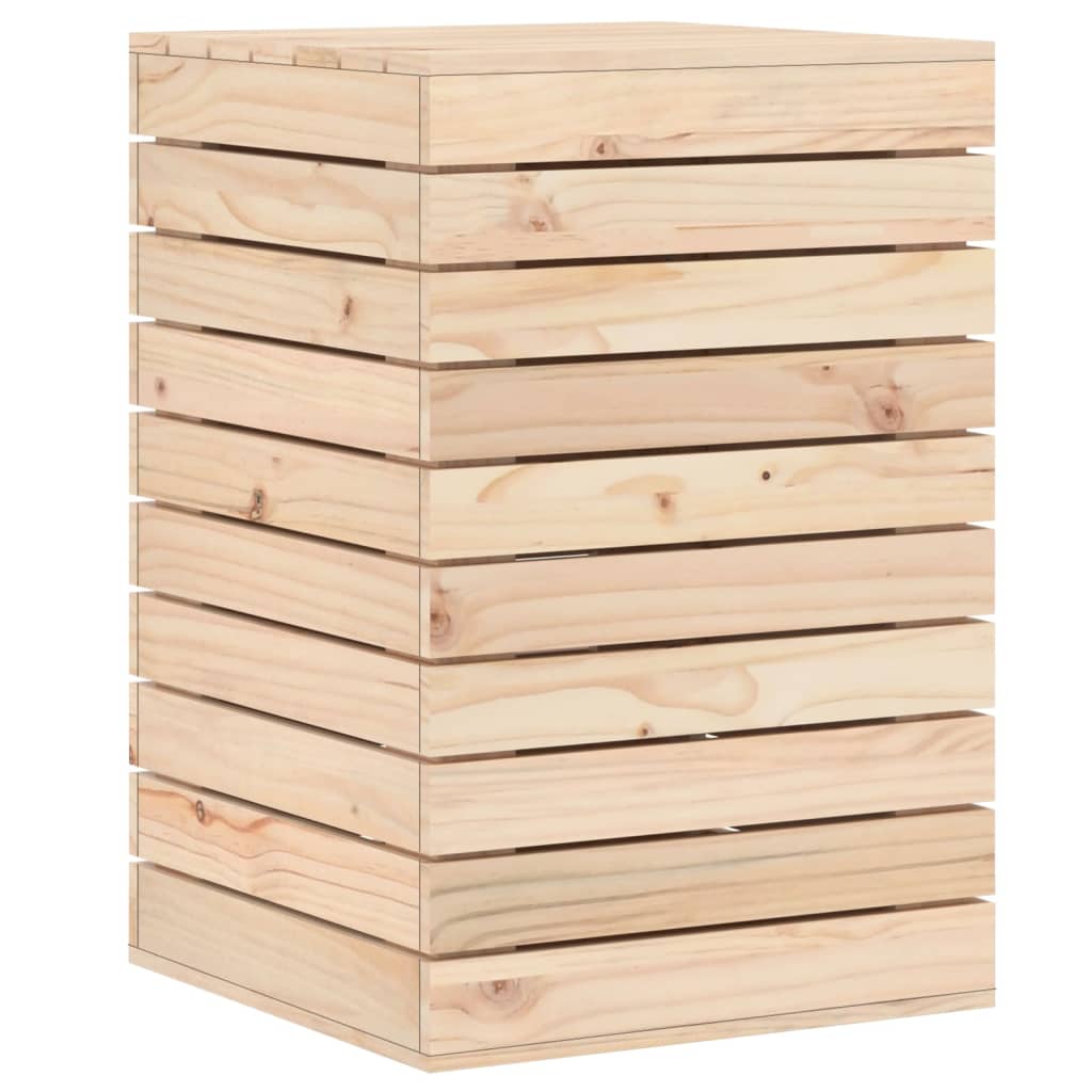 Vaskekasse 44x44x66 cm Massiv fyrretræ