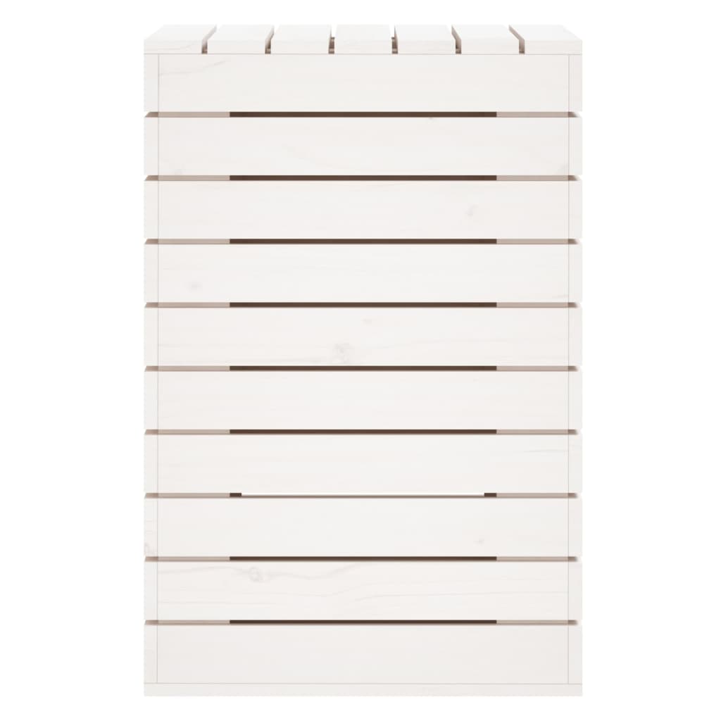 Vaskeri Hvid 44x44x66 cm Massiv Fyrretræ