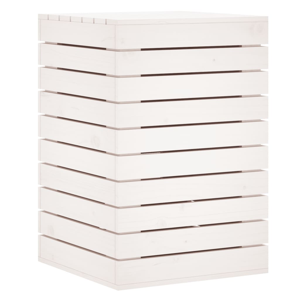 Vaskeri Hvid 44x44x66 cm Massiv Fyrretræ