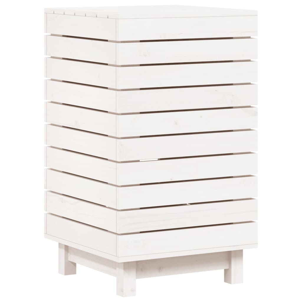 Vaskeri Hvid 44x44x76 cm Massiv Fyrretræ