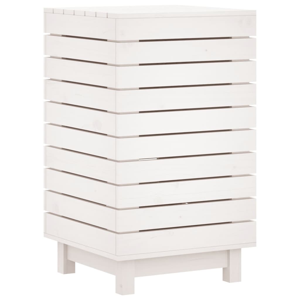 Vaskeri Hvid 44x44x76 cm Massiv Fyrretræ