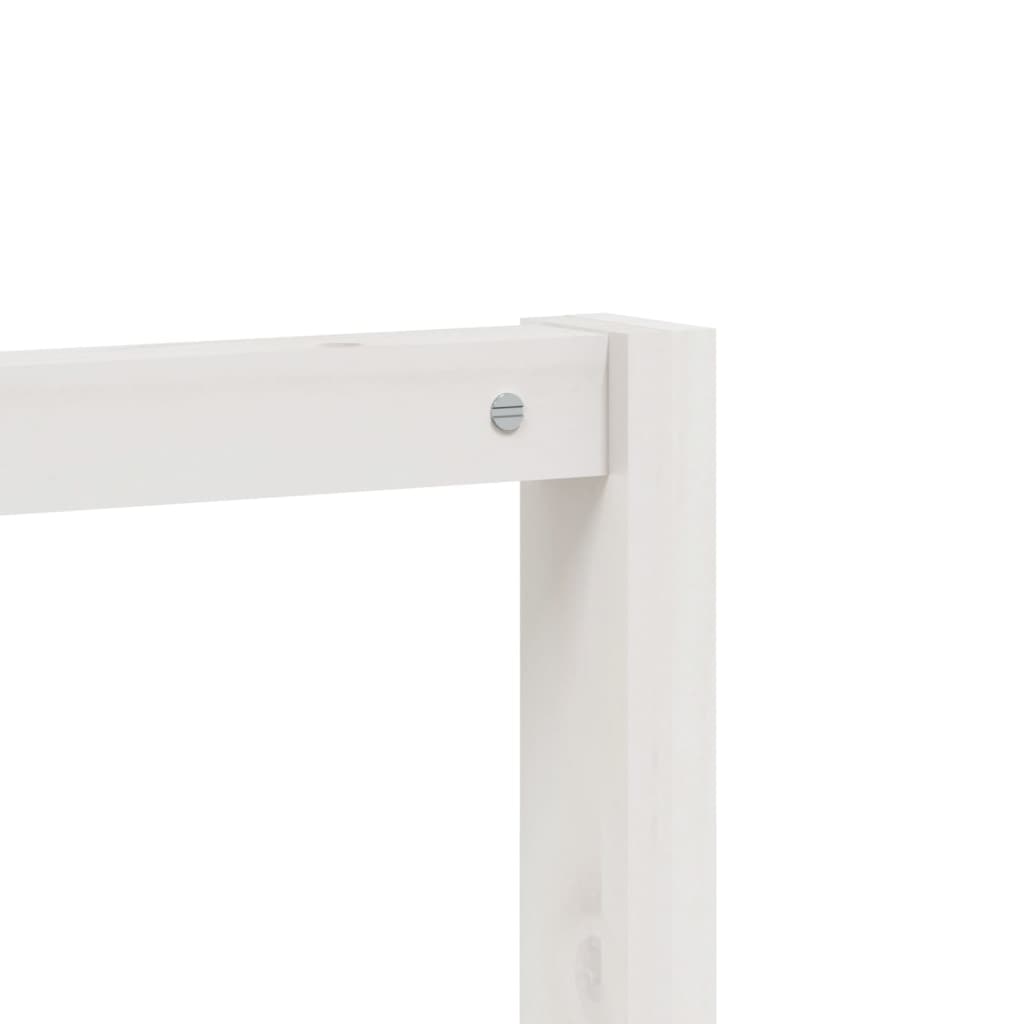 Tøjstativ med skostativ Hvid 113x40x157,5 cm Fyrretræ